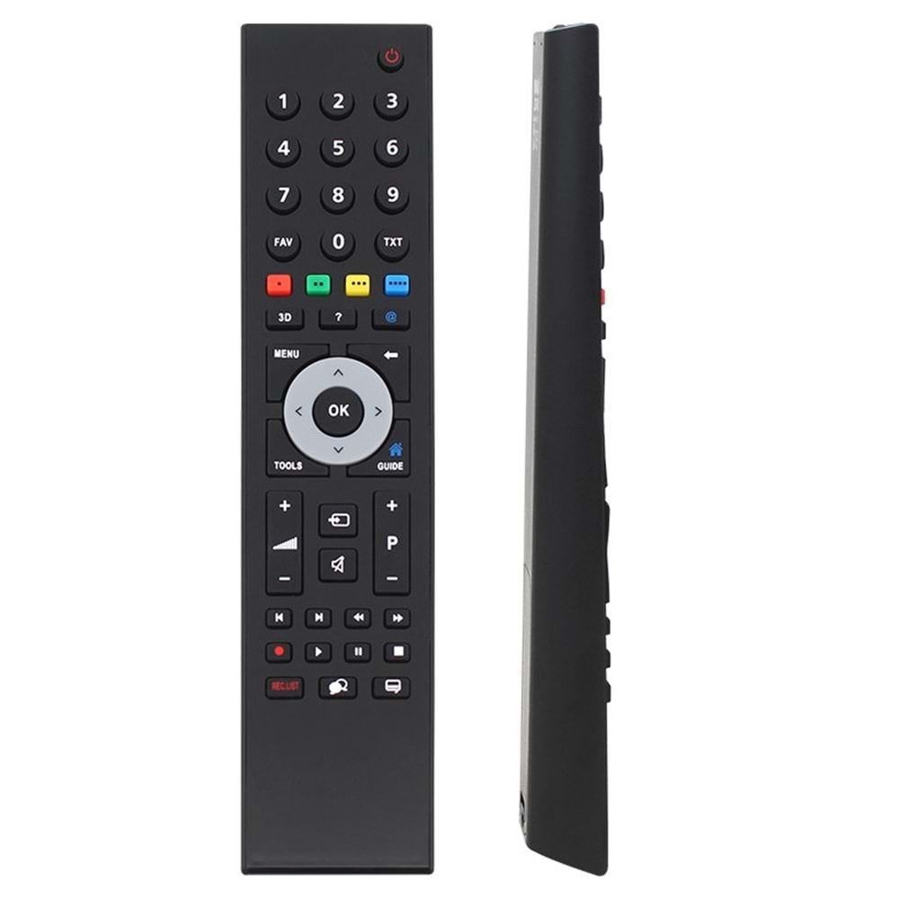 E0165 EURO SUNTECH ARÇELİK BEKO RECLİST TUŞLU GRİ GÖBEK LCD TV KUMANDA TV KUMANDA