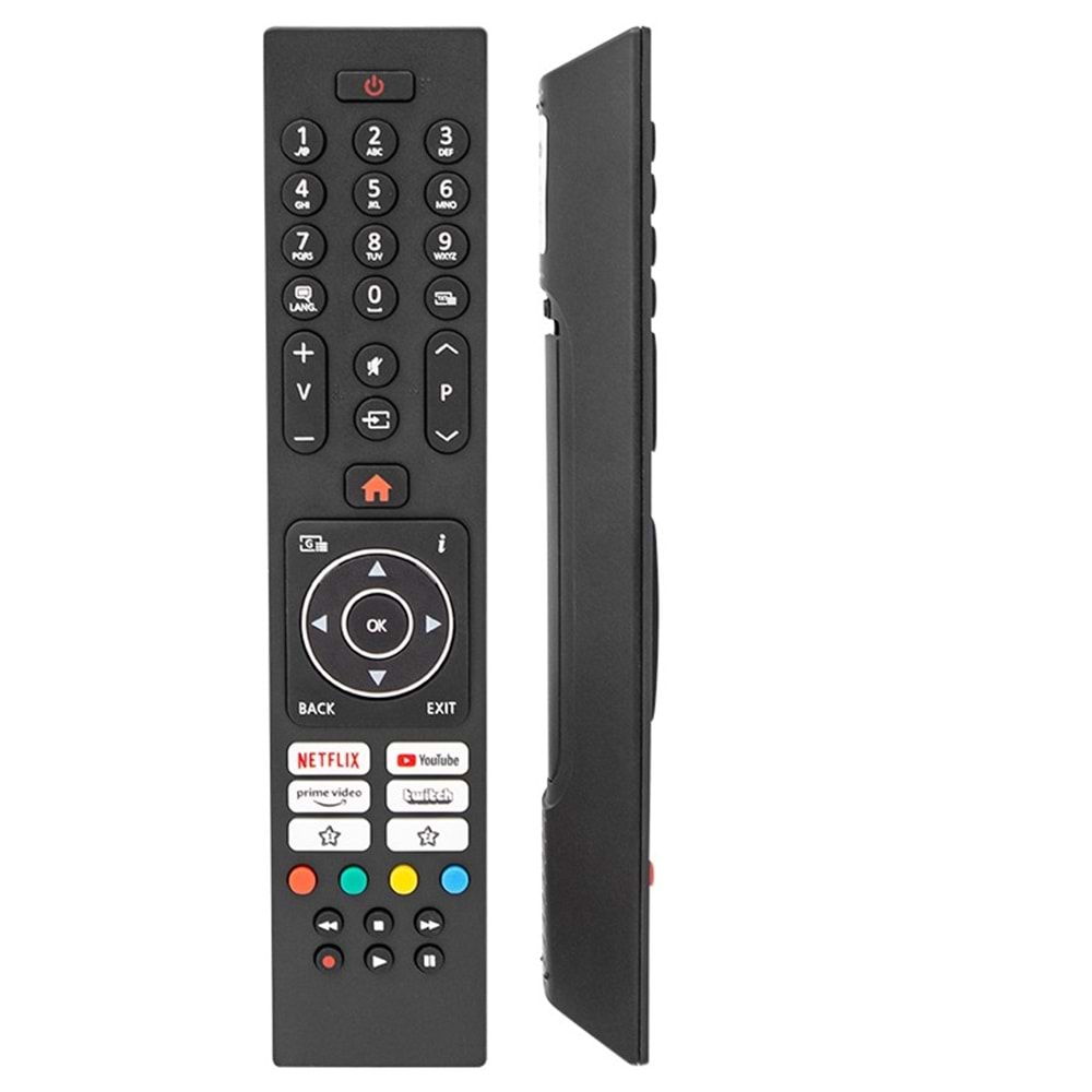 EUROBOX OTV0298-B VESTEL NETFLİX YOUTUBE PRİME VİDEO TWİTCH TUŞLU LCD TV KUMANDA