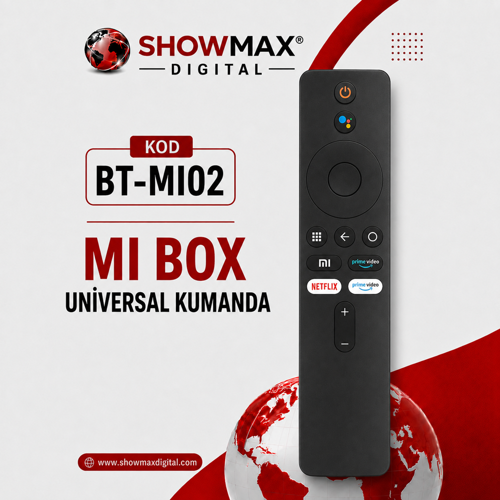 HUAYU BT-MI02 MI BOX NETFLİX PRİME VİDEO TUŞLU UNİVERSAL KUMANDA