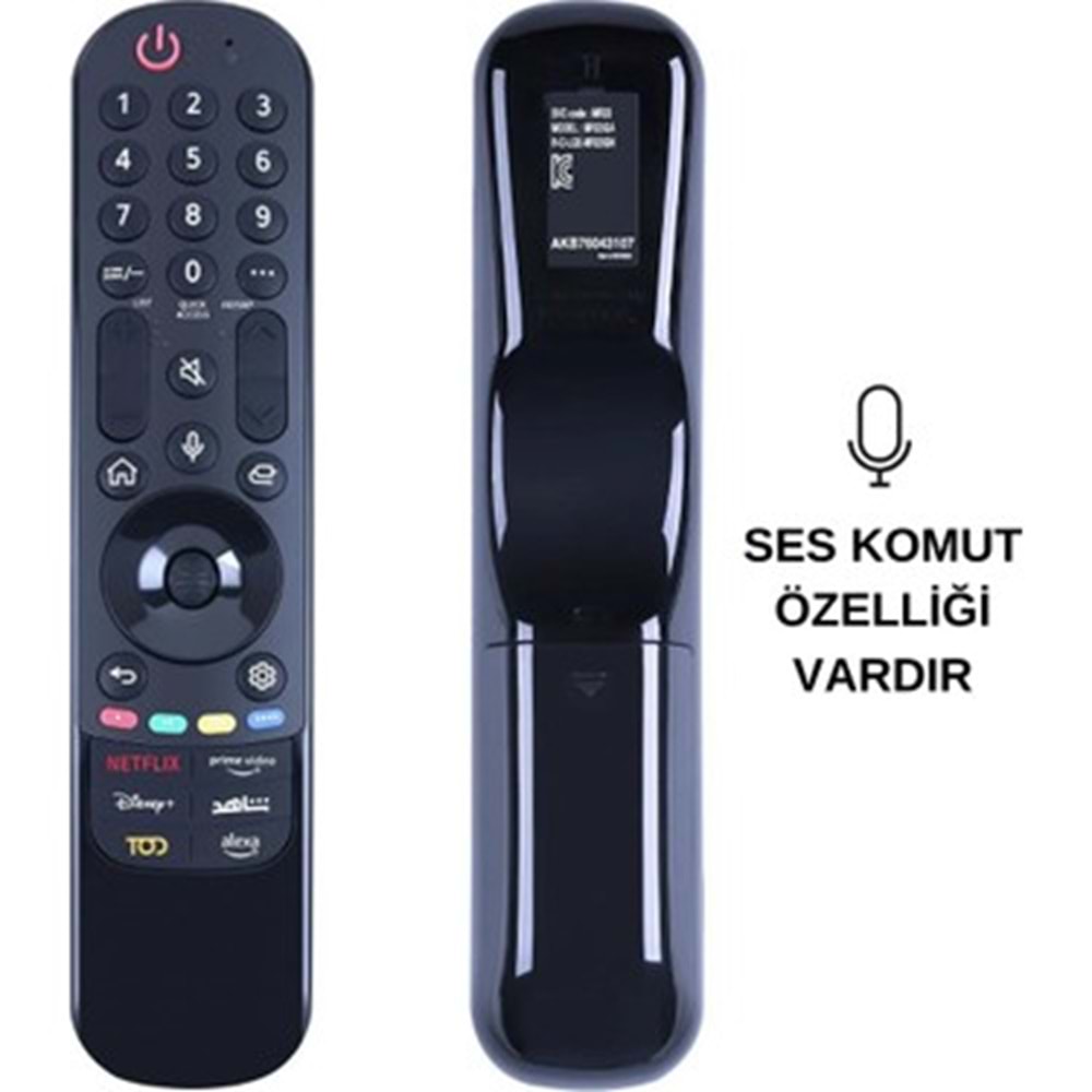 HUAYU MR23GA AIR MOUSE SES KOMUTLU LG SİHİRLİ KUMANDA GRİ KUTU