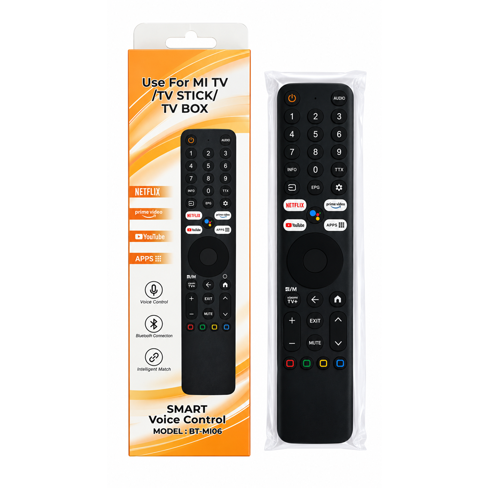 XIAOMI BT-MI06 MI BOX UNİVERSAL NETFLİX-PRİME VİDEO-YOUTUBE-APPS TUŞLU SES KOMUTLU KUMANDA