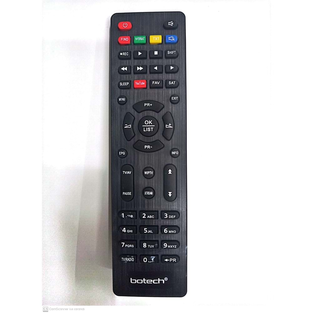 ORJ-0118 BOTECH-WELLBOX HD ORJİNAL LOGOLU KUMANDA