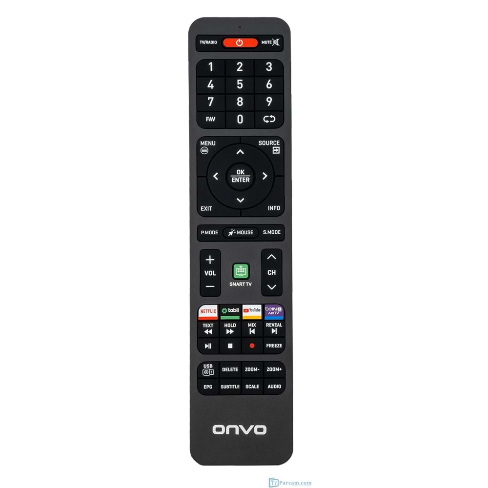 ORJ-2203 ORJİNAL LOGOLU ONVO YOUTUBE-NETFLİX-TABİİ- BEİN CONNECT TUŞLU