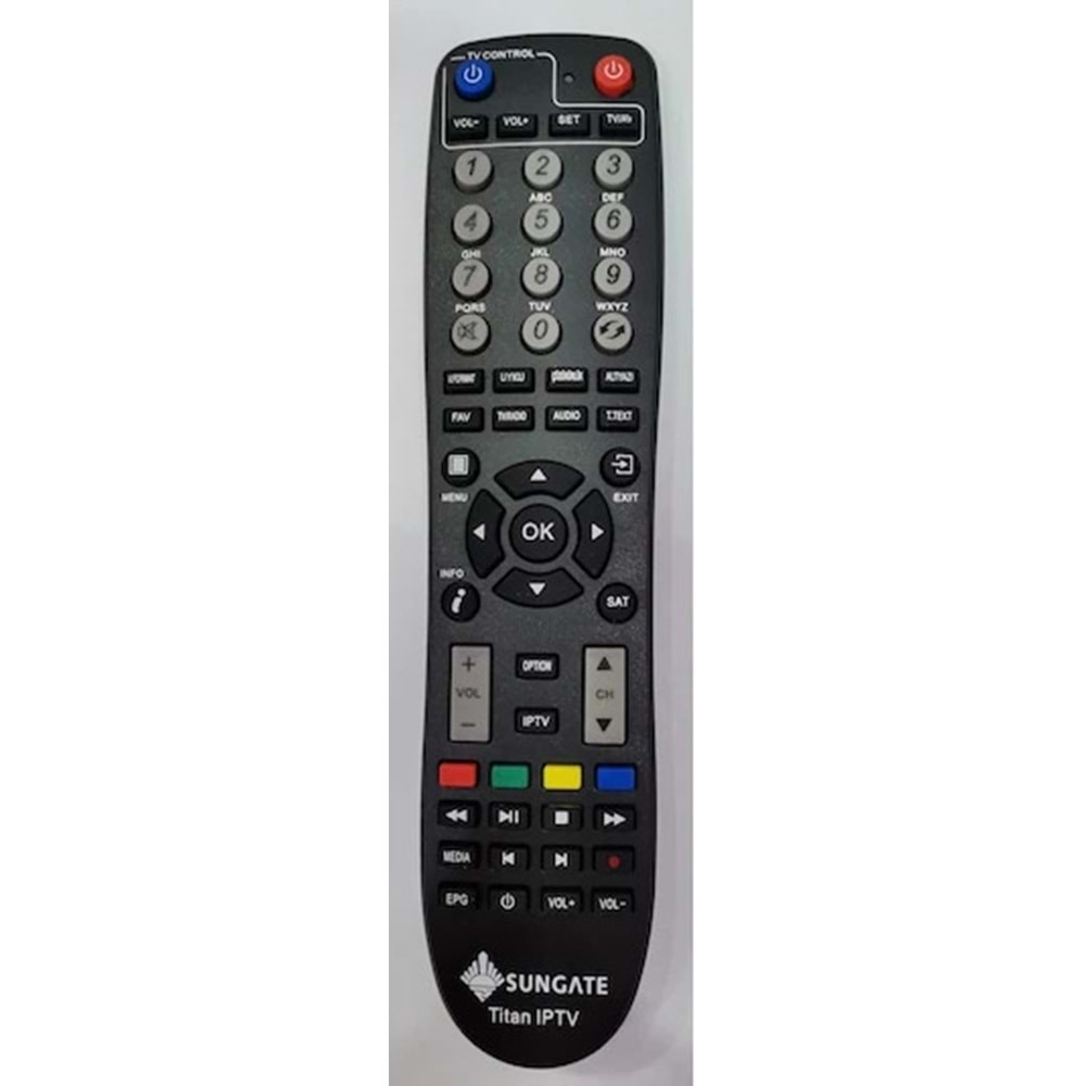 ORJ-3802 SUNGATE TİTAN IP TV ORJİNAL LOGOLU KUMANDA