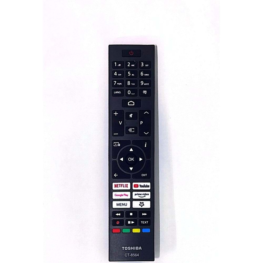 ORJ-4607A VESTEL TOSHIBA NETFLİX YOUTUBE GOOGLE PLAY PRİME VİDEO TUŞLU LCD TV KUMANDA