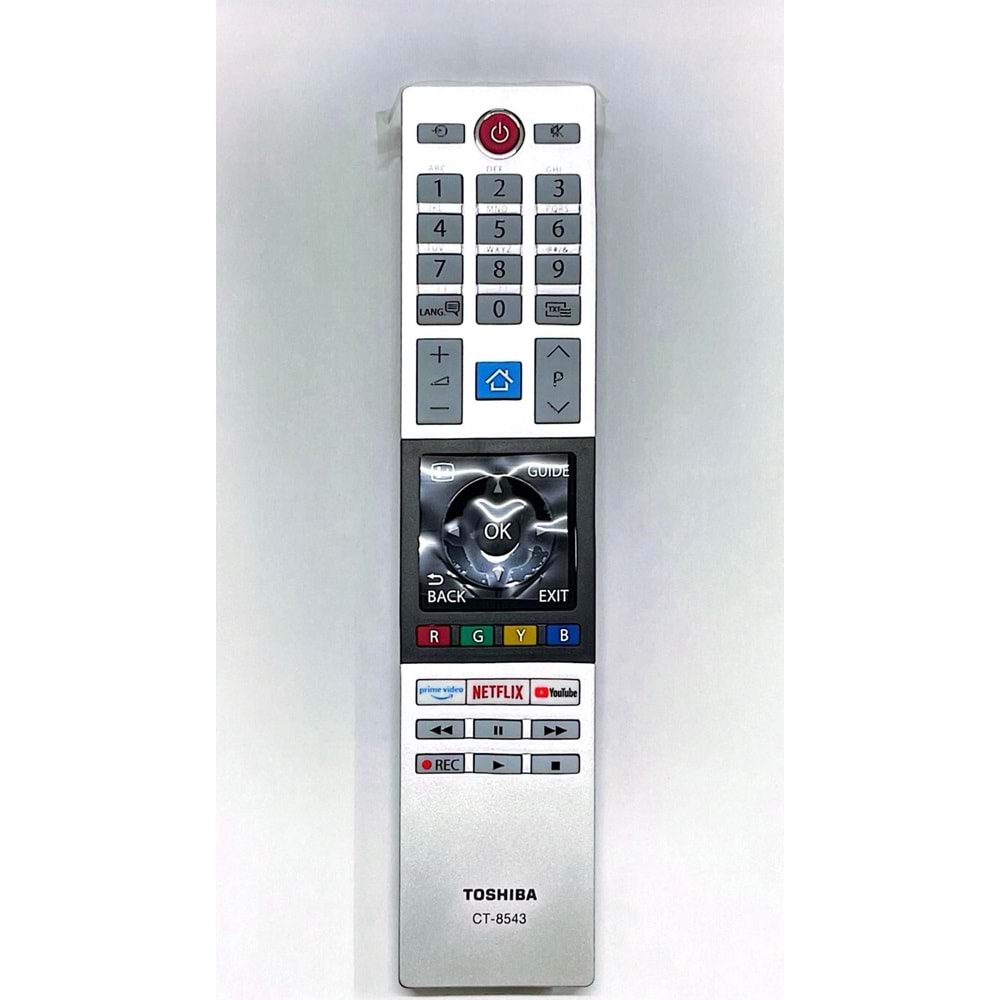 ORJ-9872B TOSHIBA NETFLIX YOUTUBE RAKUTEN TUŞLU ORJİNAL LOGOLU LCD TV KUMANDA (CT-8543)