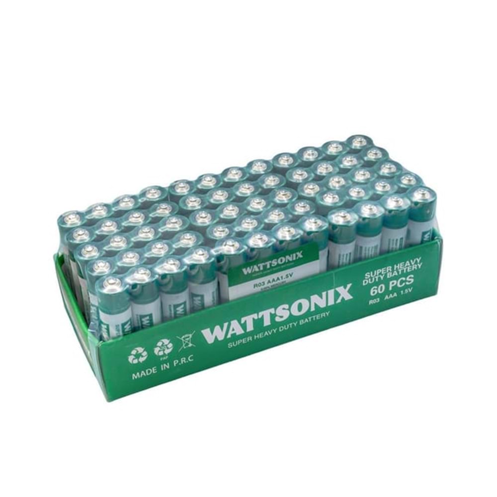 SH-2400 WATTSONIX AAA 1.5V İNCE PİL 60LI PAKET