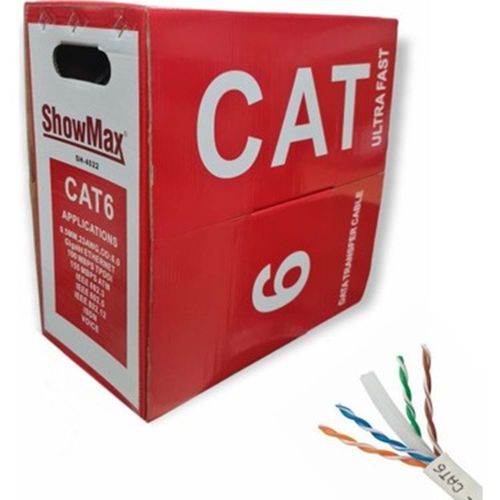 SHOWMAX SH-4022 CAT6 305 METRE ETHERNET KABLOSU
