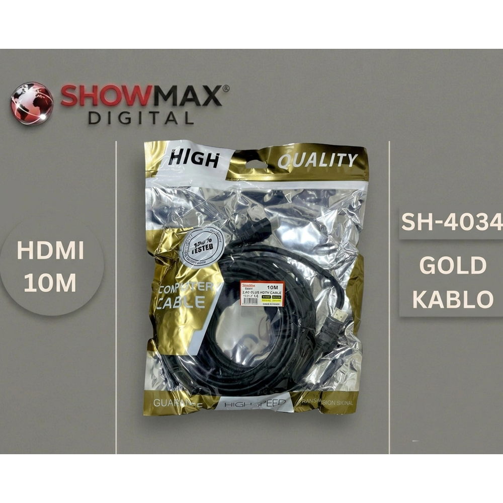 SHOWMAX SH-4034 HDMI KABLO 10 METRE PVC POŞETLİ