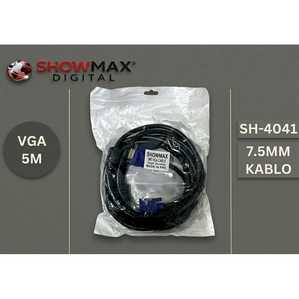 SHOWMAX SH-4041 5 METRE 7.5MM VGA KABLO