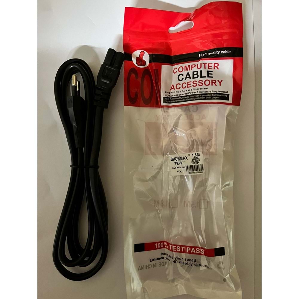 SHOWMAX SH-4046 TEYP IŞILDAK POWER GÜÇ KABLOSU 1.5 METRE