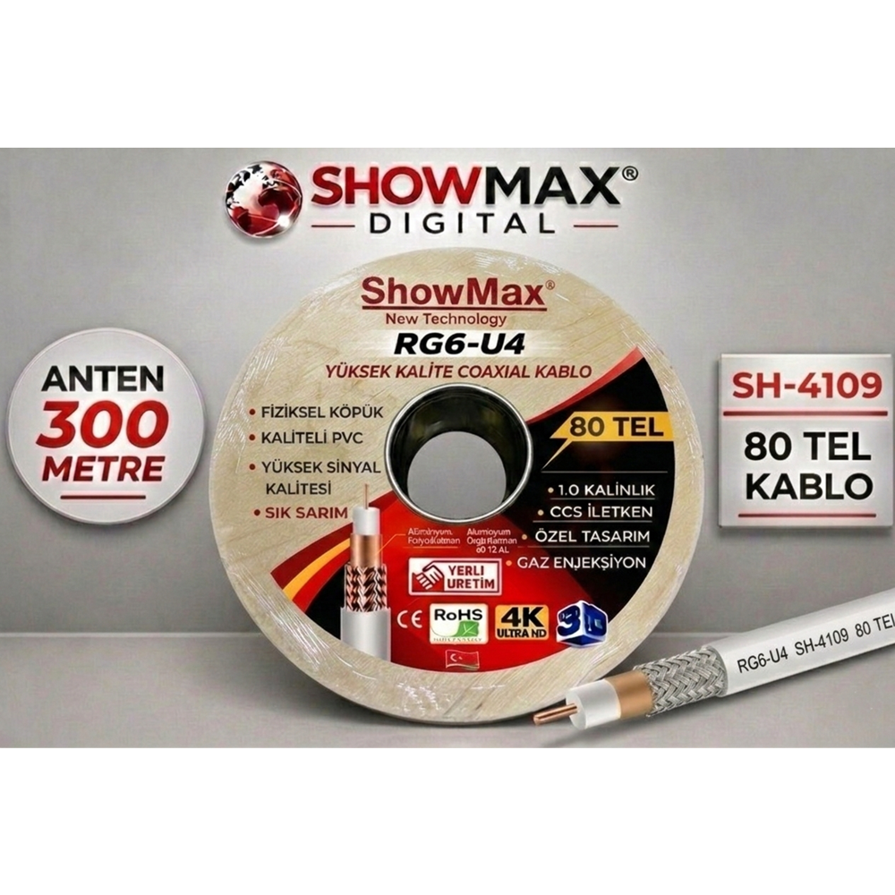 SHOWMAX SH-4109 300 METRE 80 TEL BH ANTEN KABLOSU