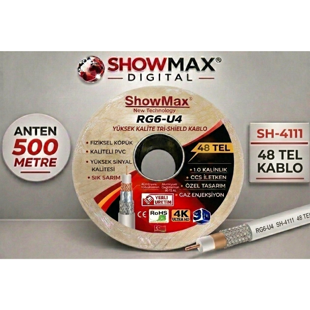 SHOWMAX SH-4111 500 METRE 48 TEL BH ANTEN KABLOSU