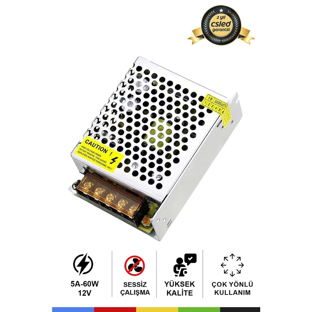 SHOWMAX SH-4210 12 VOLT 5 AMPER KALIN KASA METAL ADAPTÖR