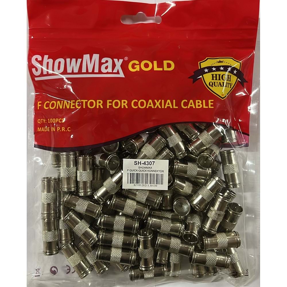 SHOWMAX SH-4307 F QUİCK-QUİCK KONNEKTÖR 100LÜ PAKET