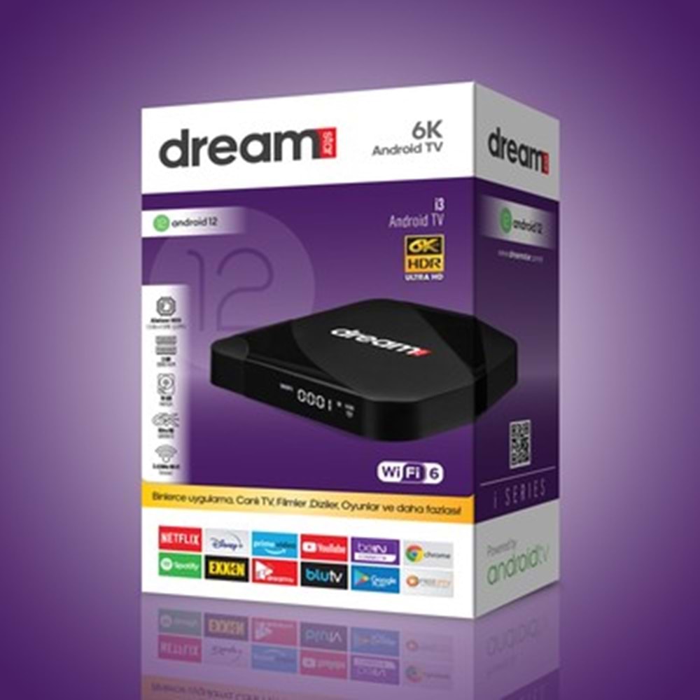 DREAMSTAR İ3 4K ULTRA HD ANDROID TV BOX