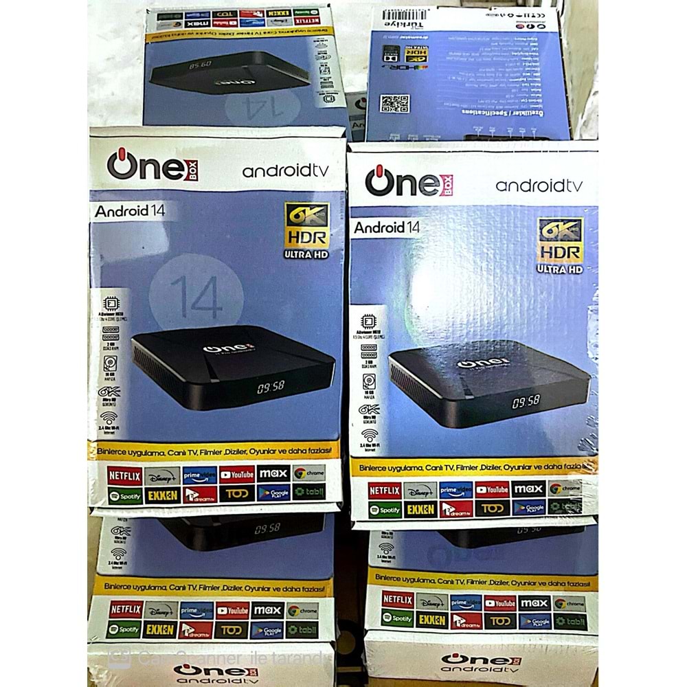DREAMSTAR ONEBOX 2GB RAM 16GB HAFIZA ANDROID 14 4K ULTRA HD ANDROID TV BOX