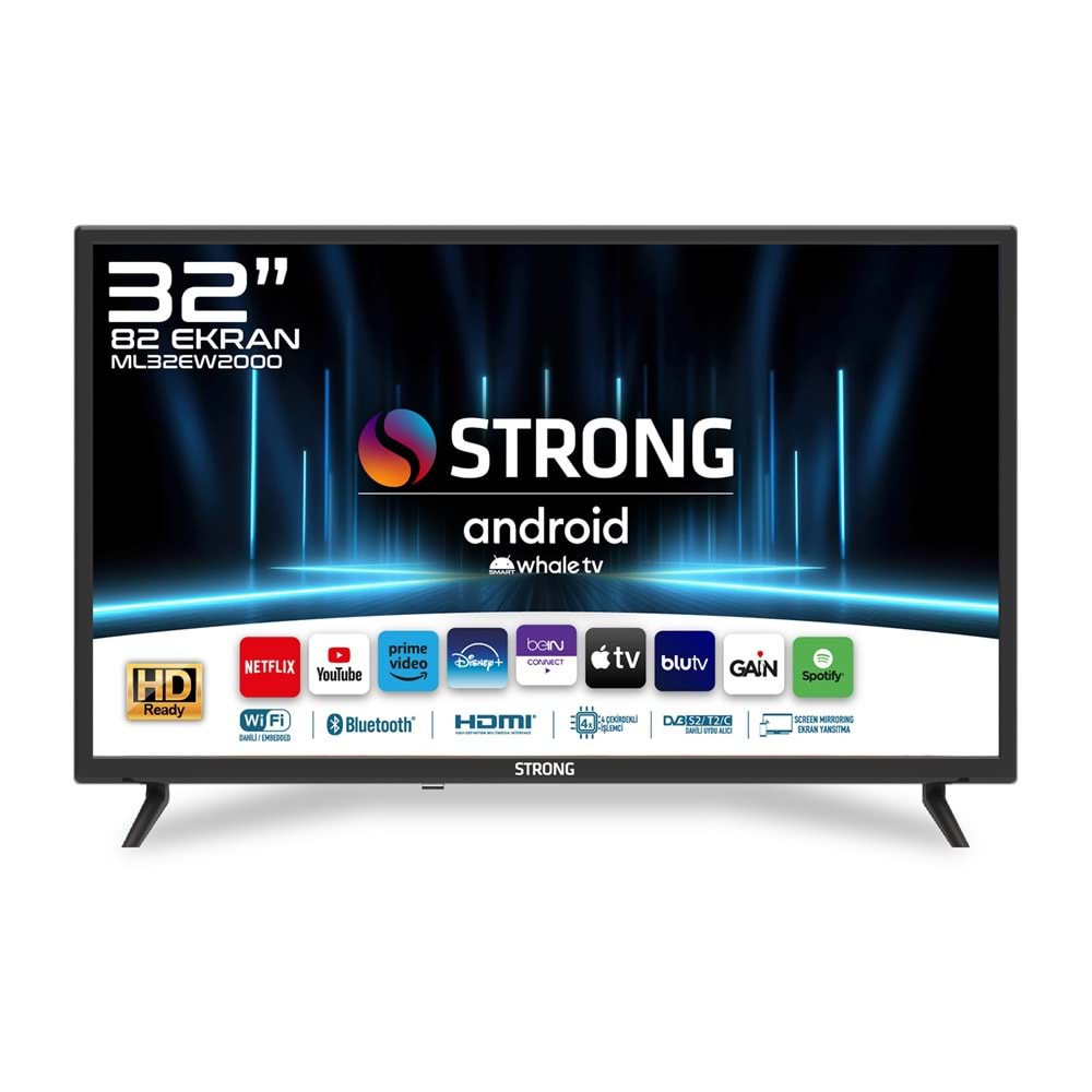 STRONG ML32EW2000 32’’ 82 EKRAN HD READY UYDU ALICILI WHALE TV