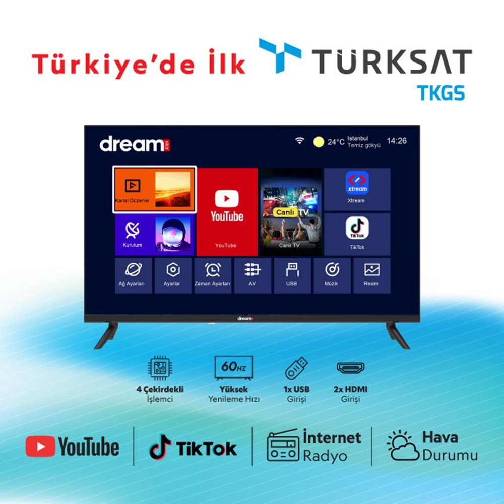 DREAMSTAR 32DSE100 32 INC 82 EKRAN UYDULU LCD TV