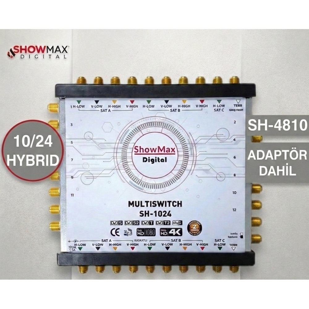 SHOWMAX DİGİTAL SH-4810 10/24 HYBRID MULTISWITCH SANTRAL