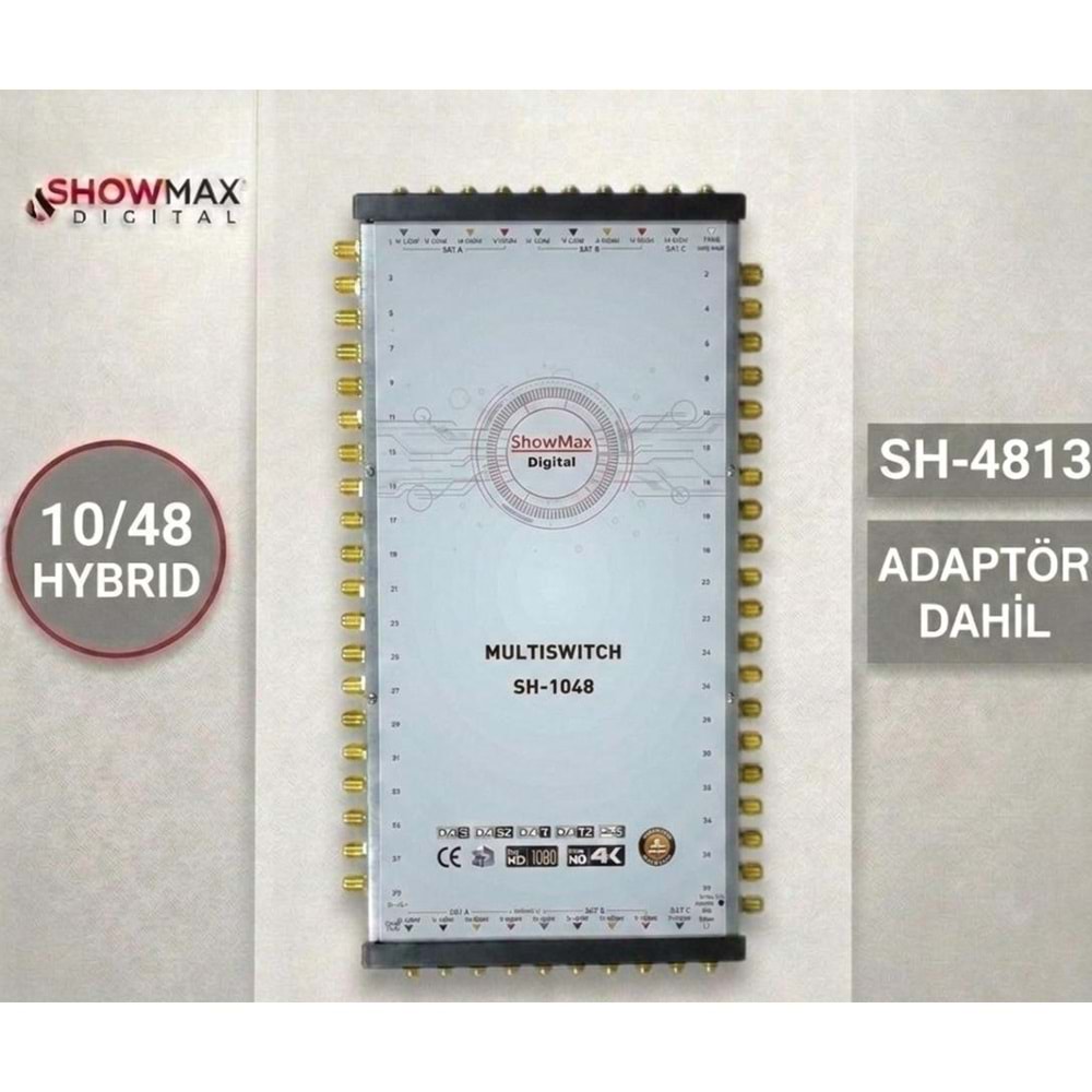 SHOWMAX DİGİTAL SH-4813 10/48 HYBRID MULTISWITCH SANTRAL