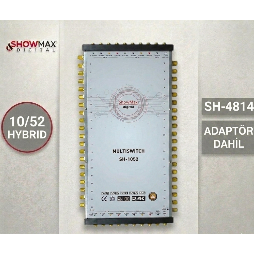 SHOWMAX DİGİTAL SH-4814 10/52 HYBRID MULTISWITCH SANTRAL