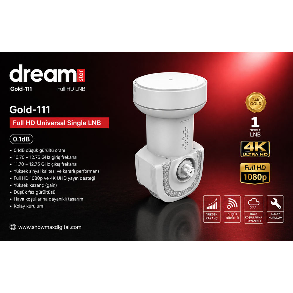 DREAMSTAR GOLD-111 SINGLE TEKLİ LNB
