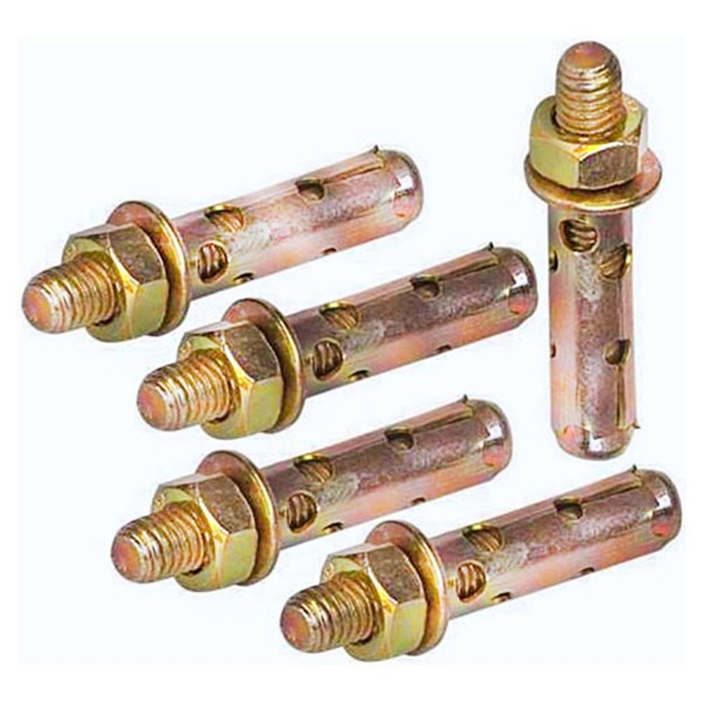 SH-4927 ÇELİK DÜBEL 8X55MM GÖMLEKLİ (100'LÜ POŞET)