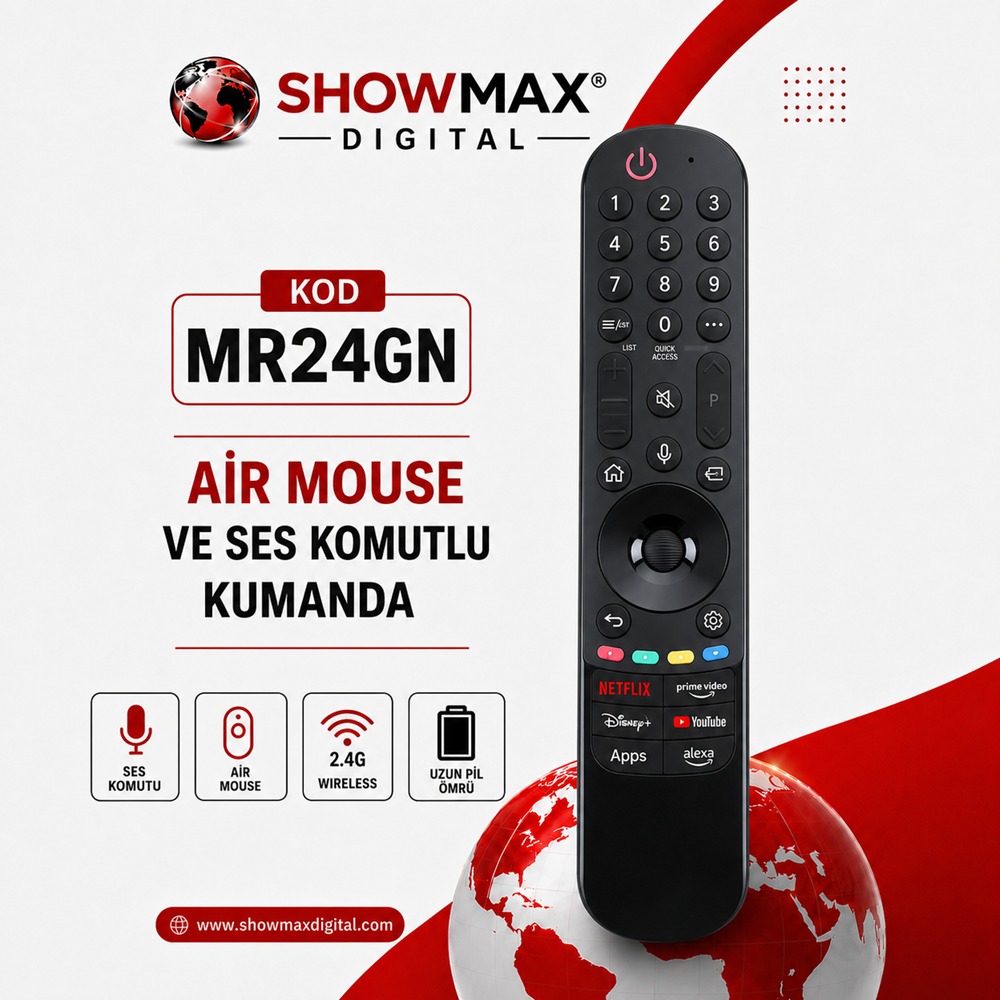 MR-24GN LG AIR MOUSE SES KOMUTLU SİHİRLİ KUMANDA BEYAZ KUTU