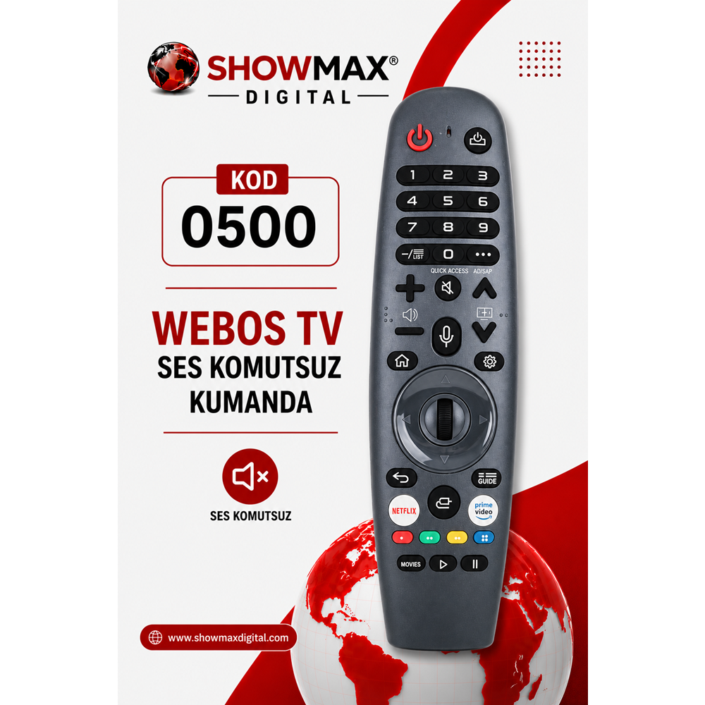 SHOWMAX SX0500 LG ONVO SUNNY NEXT WEBOS TV KUMANDA SES KOMUT-AİR MOUSE ÖZELLİĞİ YOKTUR