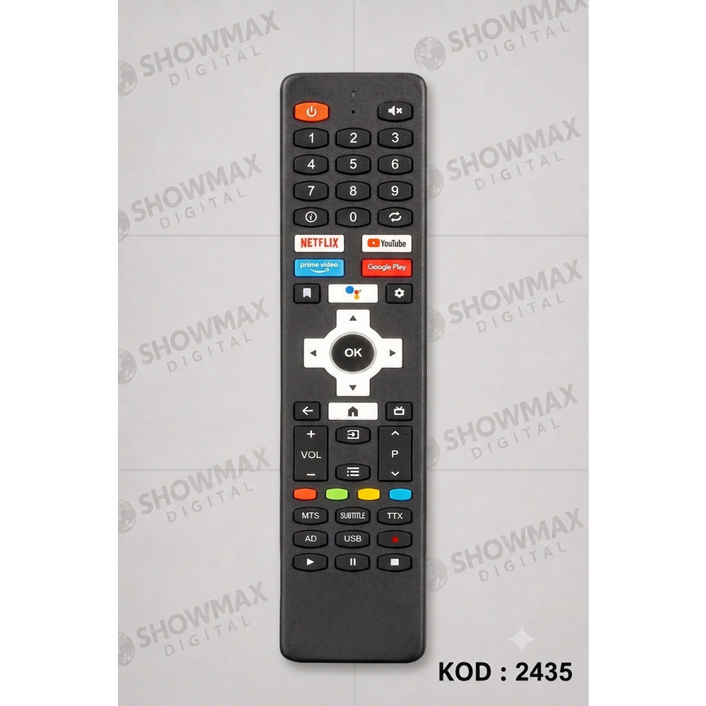 SHOWMAX SX2435 NEXT GOOGLE ANDROİD TV KUMANDASI BLUETOOTHLU ANDROİD LOGOLU