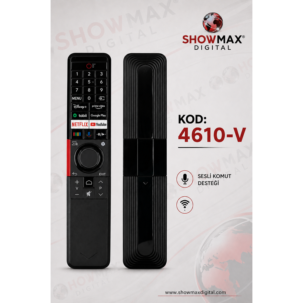 SHOWMAX SX4610-V VESTEL SES KOMUTLU AKILLI LED TV KUMANDA 37240