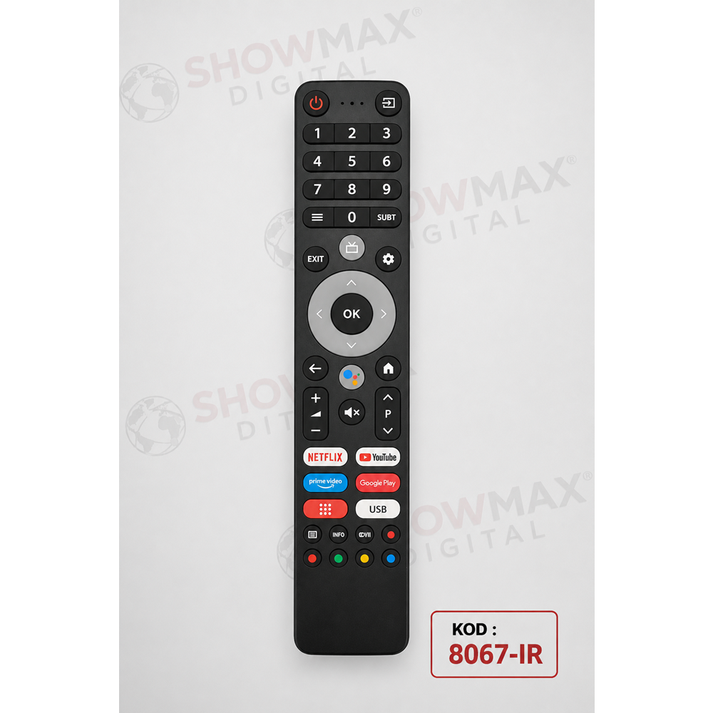 SHOWMAX SX8067-IR CHANGHONG-MİNİSAN-MAXİMUS SES KOMUTSUZ LED TV KUMANDA
