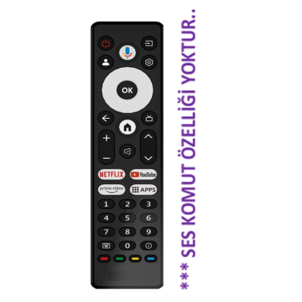 SHOWMAX SX0023-IR ARÇELİK BEKO GRUNDİG GOOGLE TV KUMANDASI SES KOMUT YOK