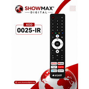 ORJ-0025-IR ARÇELİK BEKO SES KOMUTSUZ LED TV KUMANDA