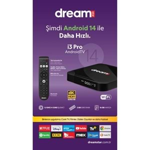 DREAMSTAR İ3 2GB RAM 16GB HAFIZA 4K ULTRA HD ANDROID TV BOX