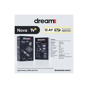 DREAMSTAR NOVA 2GB 32GB ANDROID TV BOX YENİ SİYAH KASA