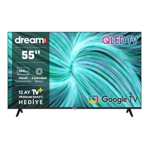 DREAMSTAR 55DSE101 55 INC 140 EKRAN UHD 4K GOOGLE TV SMART QLED TV
