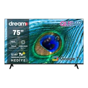 DREAMSTAR 75DSE101 75 INC 190 EKRAN UHD 4K GOOGLE TV SMART QLED TV