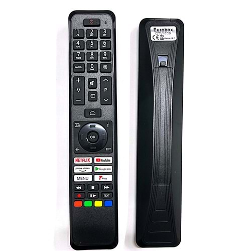 EUROBOX OTV4609 TOSHIBA NETFLİX YOUTUBE PRİME VİDEO GOOGLE PLAY-PLAY TUŞLU LCD TV KUMANDA