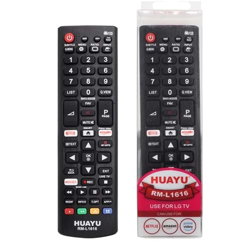 HUAYU RM-L1616 LG NETFLİX-AMAZON-MOVİES TUŞLU KUMANDA