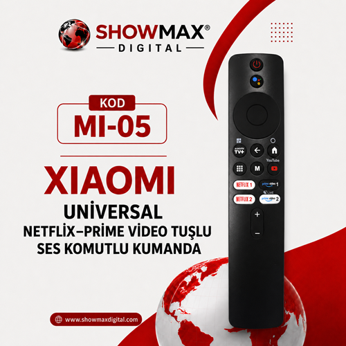 XIAOMI MI-05 MI BOX UNİVERSAL NETFLİX-PRİME VİDEO TUŞLU SES KOMUTLU KUMANDA