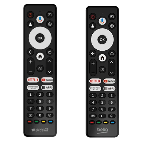 ORJ-0022 ARÇELİK BEKO GRUNDİG ORJİNAL LOGOLU GOOGLE TV KUMANDASI SES KOMUTLU
