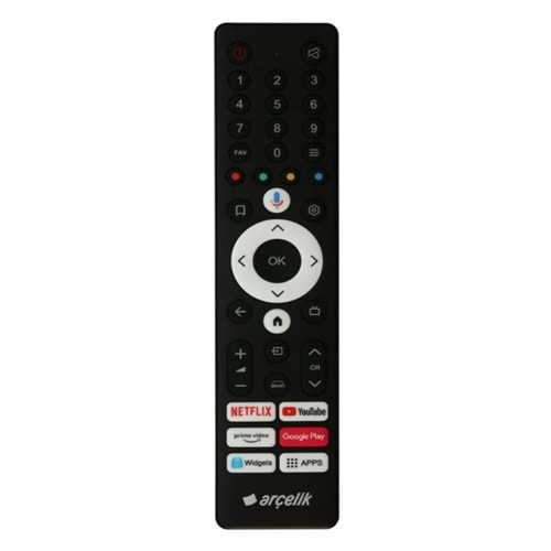 ORJ-0025-IR ARÇELİK BEKO SES KOMUTSUZ LED TV KUMANDA