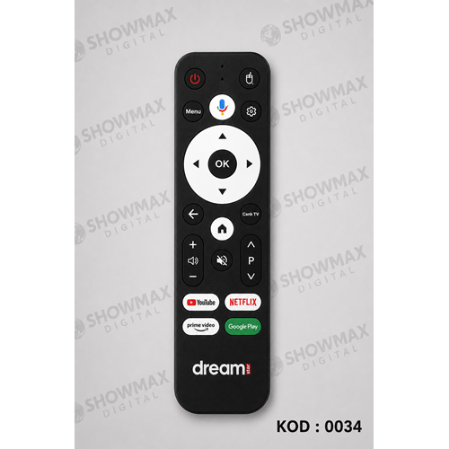 ORJ-0034 DREAMSTAR İ3 - İ3 PRO ANDROID SES KOMUTLU LOGOLU ORJİNAL KUMANDA
