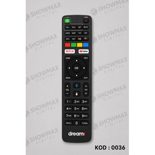 ORJ-0036 DREAMSTAR A5 ANDROID AİR MOUSE SESLİ KOMUT ORJİNAL KUMANDA