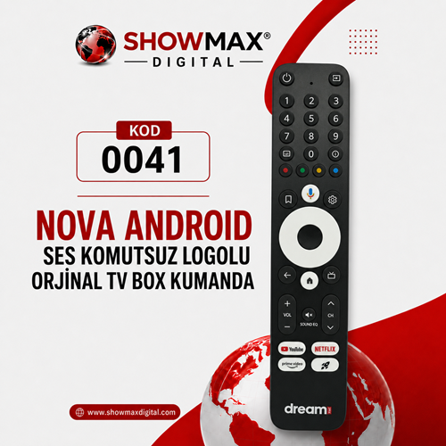 ORJ-0041 NOVA ANDROID LOGOLU SES KOMUTSUZ TV BOX KUMANDA