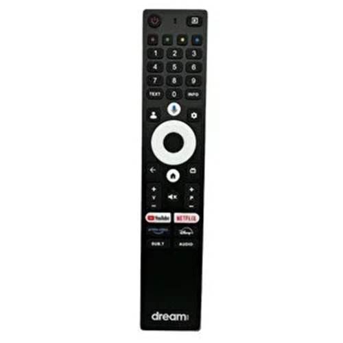 ORJ-0043 DREAMSTAR GOOGLE ORJİNAL LOGOLU LCD TV KUMANDA (SES KOMUT YOK)