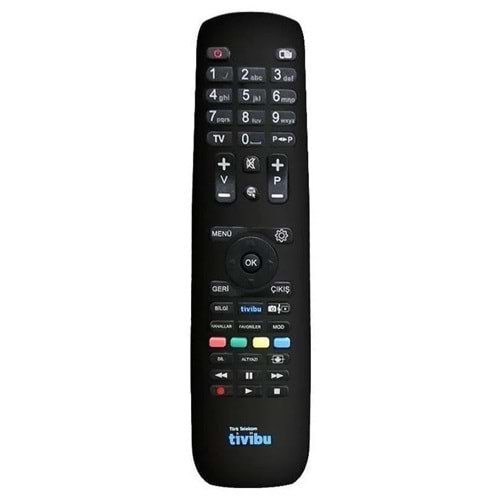 ORJ-0764 TİVİBU HD ORJINAL LOGOLU UYDU KUMANDASI