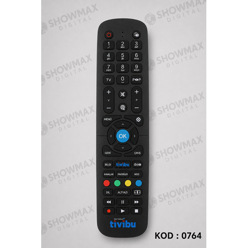 ORJ-0764 TİVİBU HD ORJINAL LOGOLU UYDU KUMANDASI